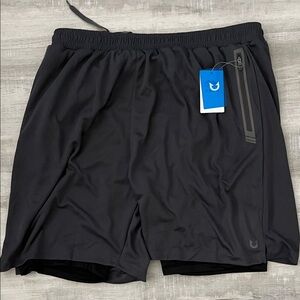 NORTHYARD Men's 2 in 1 Athletic shorts with Zipper Pockets